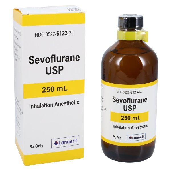 Sevoflurane Inhalation Liquid 100% 250ml Glass Bottle