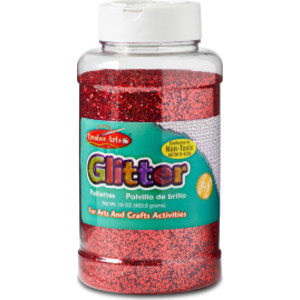 Creative Arts by Charles Leonard Glitter, 16 oz. Bottle, Red