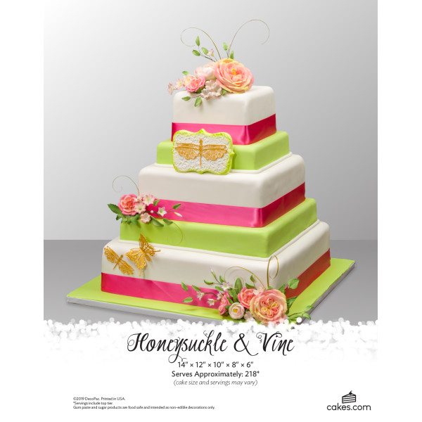 Honeysuckle Vine Wedding Cake Tmoc Page DecoPac