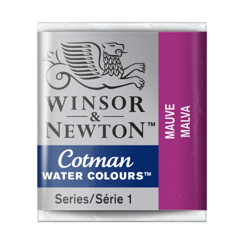 Cotman Watercolor Paint, Half Pan, Mauve
