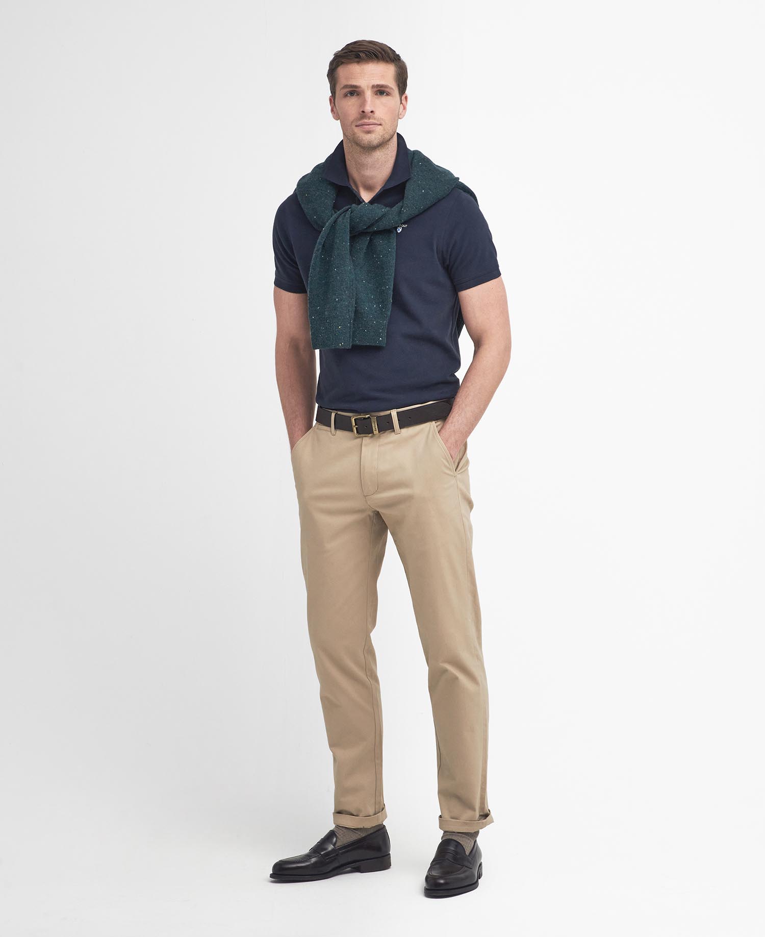 Suede Sateen Tailored Trousers image number 0