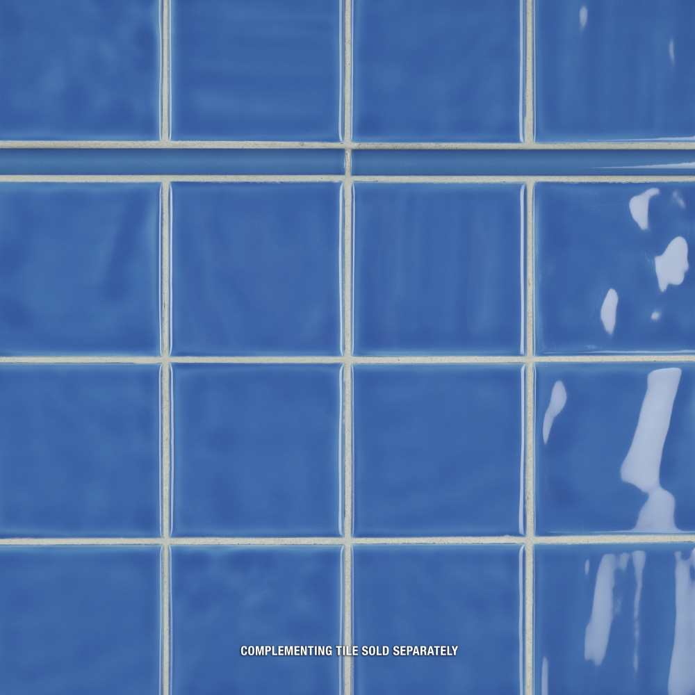 Sample – Twist Square Blue Sky Ceramic Mosaic Tile