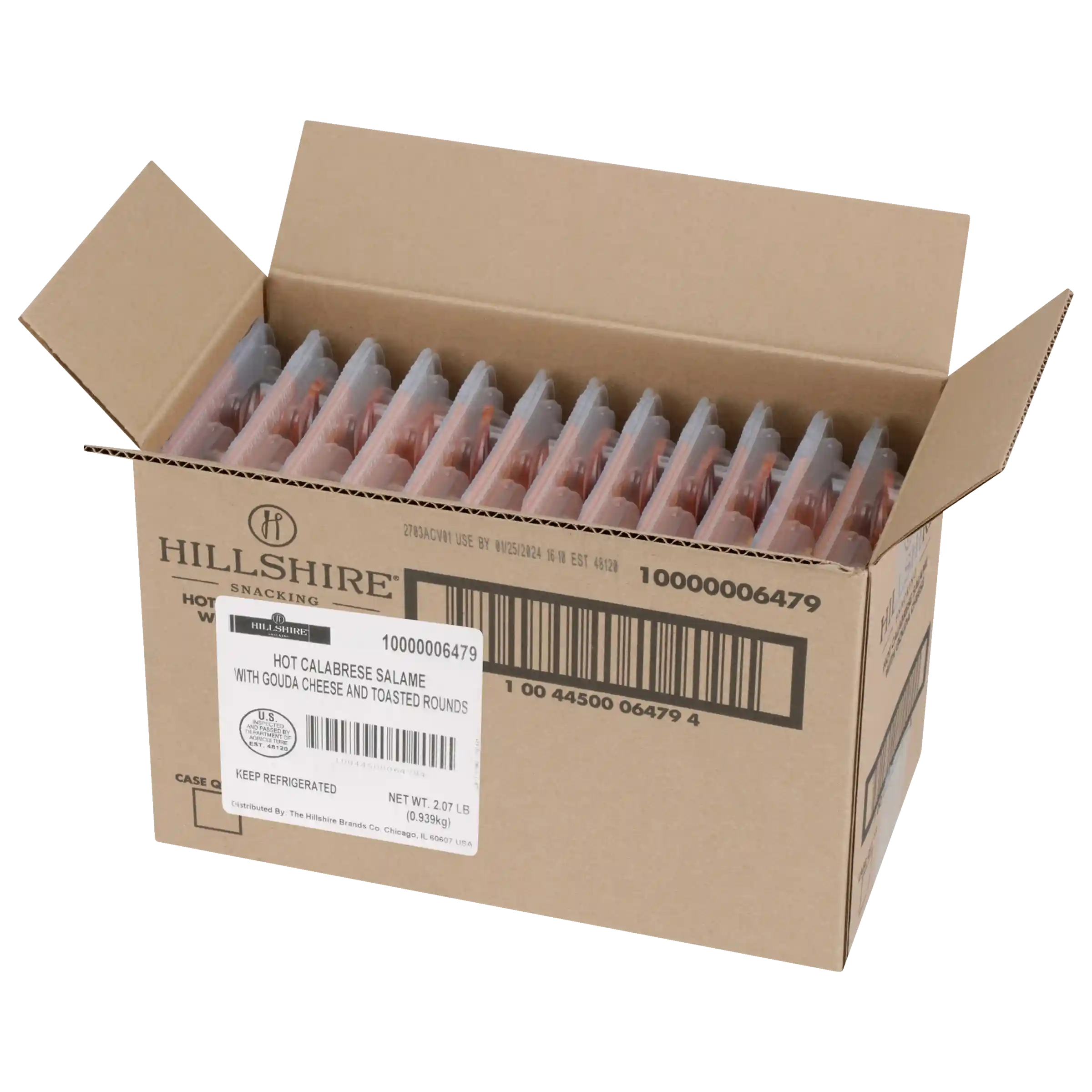 Hillshire® Snacking Small Plates, Hot Calabrese Salame Deli Lunch Meat with Gouda Cheese, 2.76 oz_image_3