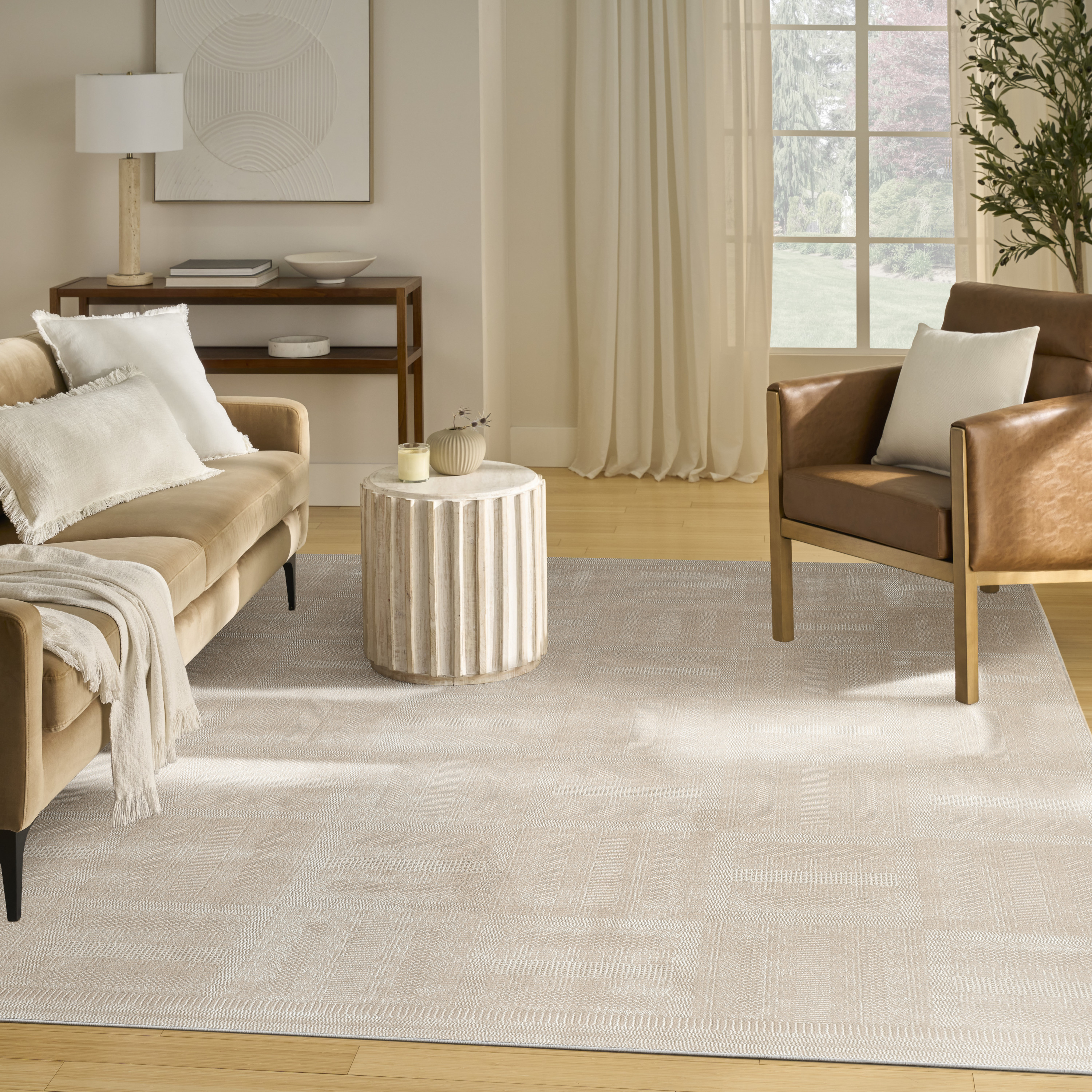Nourison Nordic 8' x 10' Taupe Modern Indoor Rug
