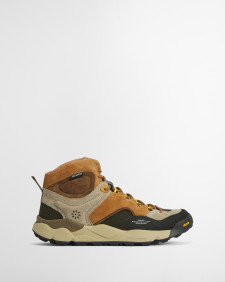 Barbour x Flower Mountain Back Country Uni Mid Trainers Brown Beige