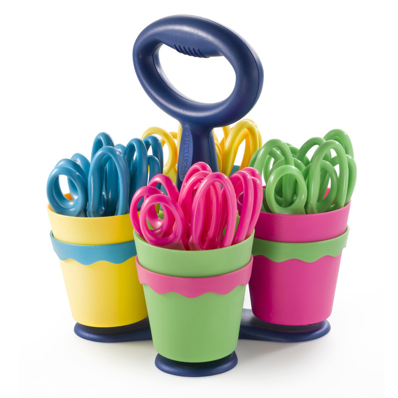 School+Scissor+Caddy+And+24+Kids+Scissors+With+Microban%2C+5%26quot%3B+Pointed
