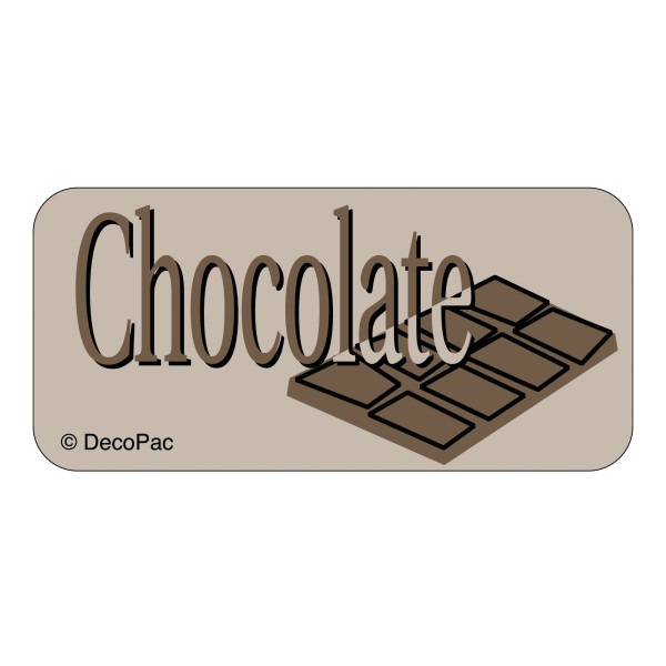 Chocolate Label PhotoCake® Edible Image® Merchandising Label