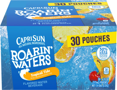 Capri Sun® Roarin' Waters Tropical Tide Flavored Water Beverage, 30 ct Box, 6 fl oz Pouches