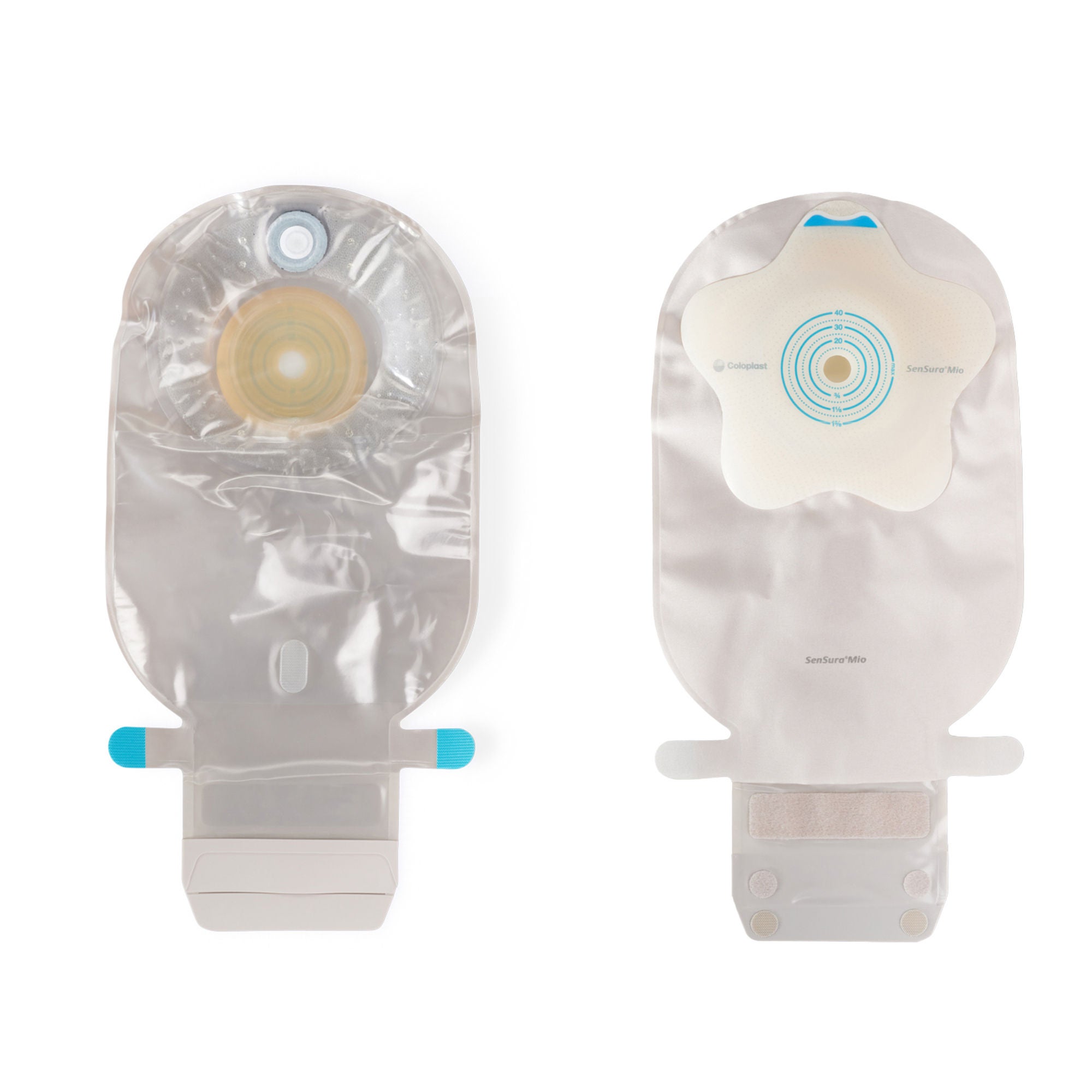 SenSura® Mio Convex Flip 1-Piece Transparent Ostomy Pouch, 10 – 50 mm Stomas