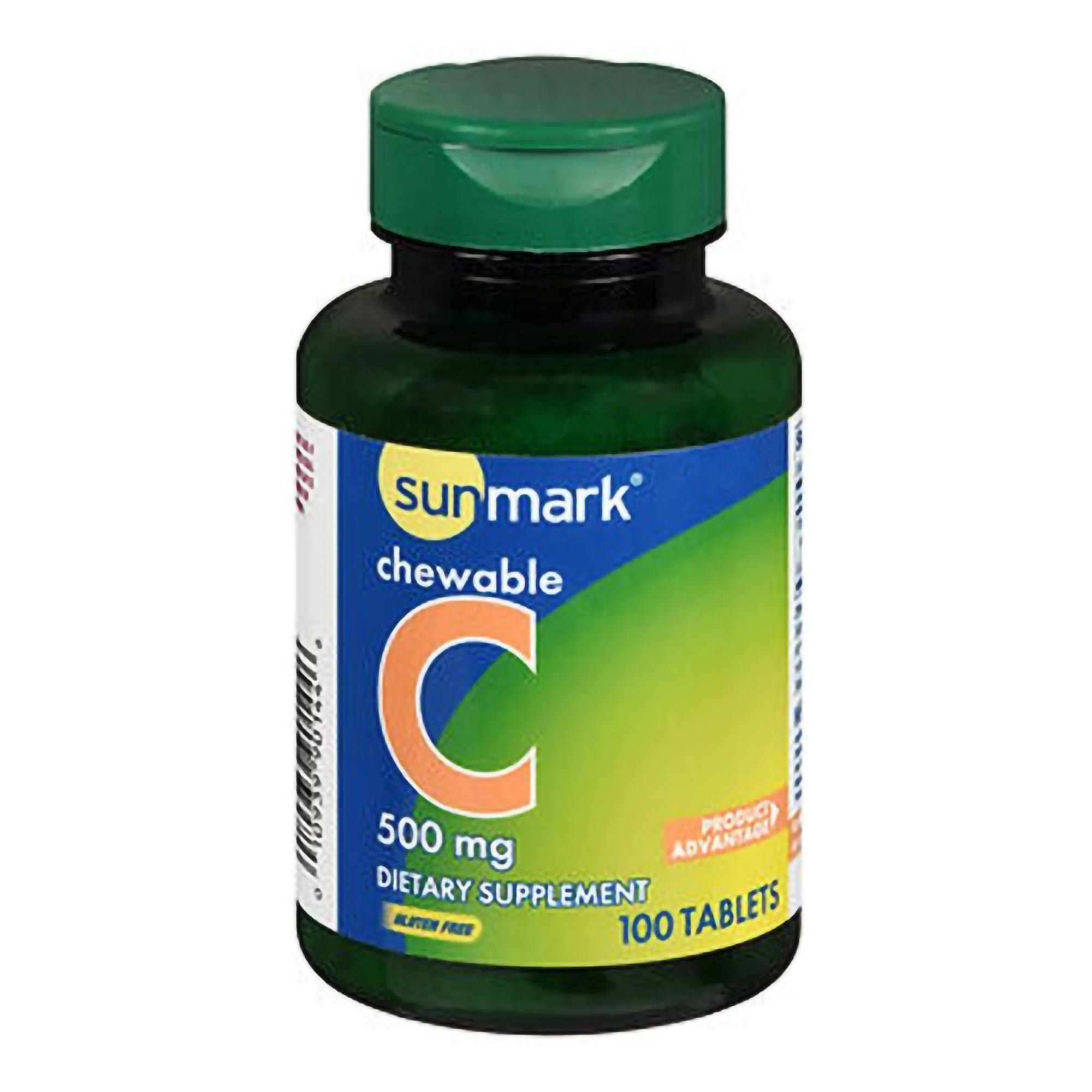 McKesson Brand Vitamin C Supplement sunmark® Ascorbic Acid 500 mg Strength Chewable Tablet 100 per Bottle
