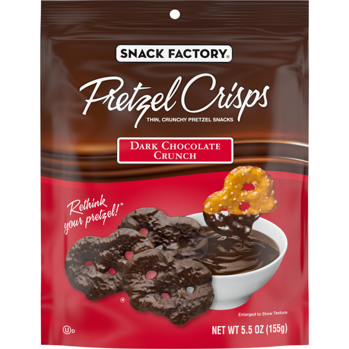 Dark Chocolate Crunch Pretzel Crisps