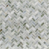 Agate Pienza 1/2×1 Herringbone Mosaic Silk