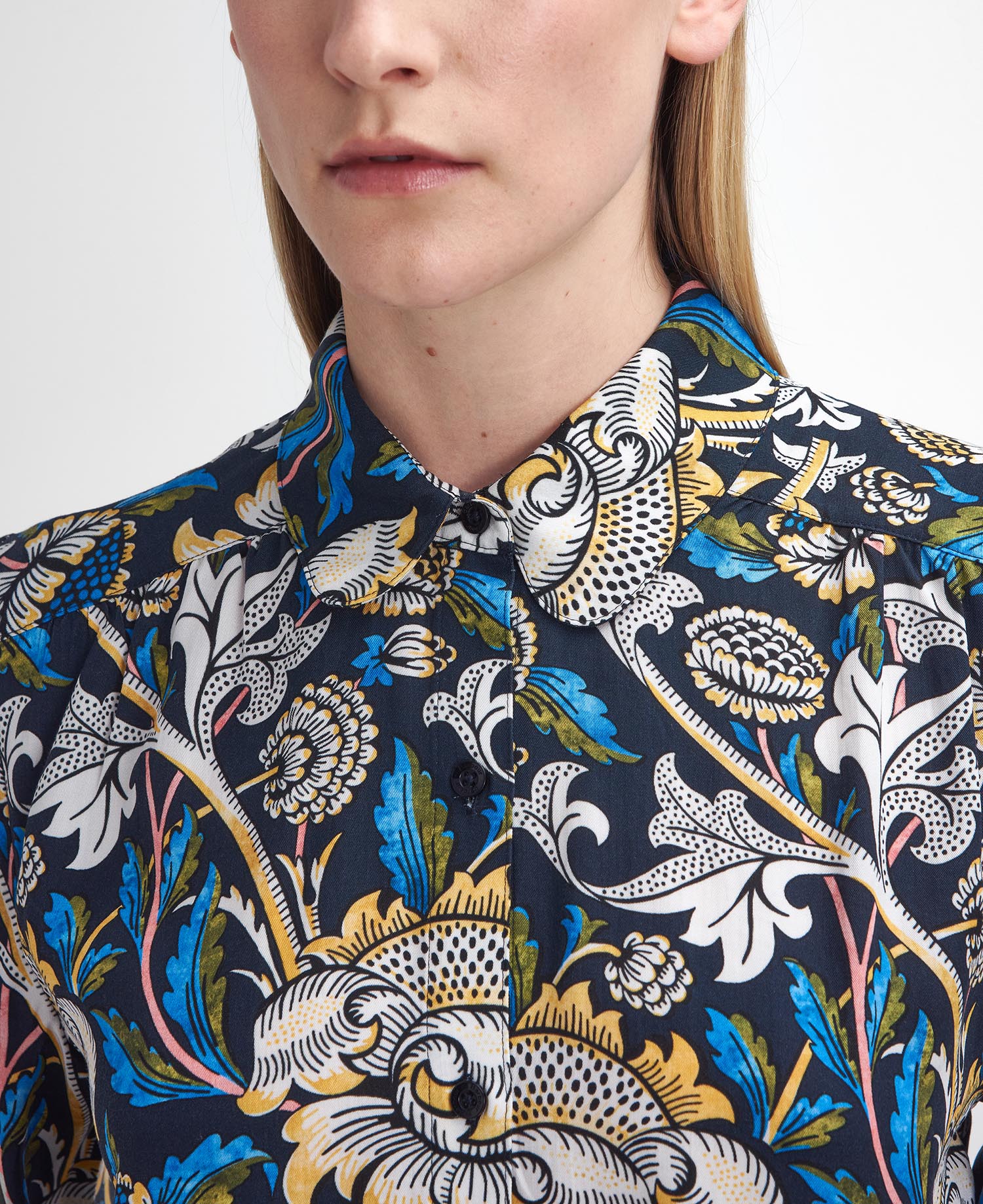 Barbour x William Morris Gallery Rendall Printed Shirt image number 4
