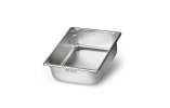 Half-size 4-inch-deep Super Pan V¨ stainless steel induction-ready steam table pan