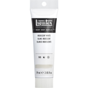 Professional Heavy Body Acrylic Paint, 59 mL Tube, Iridescent White