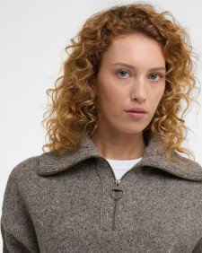 Maglione con zip corta Lavensdale Mink
