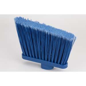 Carlisle, Sparta, 12in, Color Coded Duo-Sweep Flagged Angle Broom, Polyester Bristles, Blue