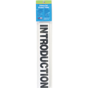 Science Fair Titles, Black, 13 Pieces