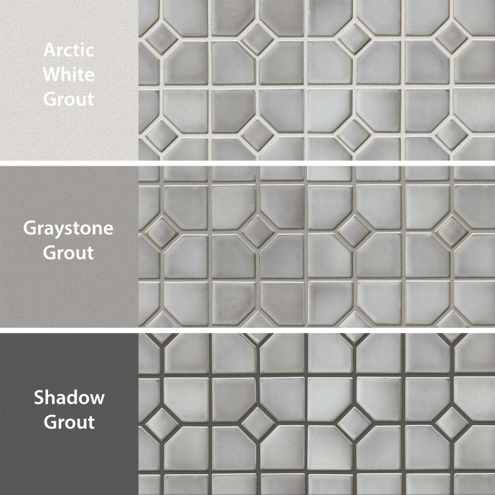Sample – Hudson Oxford Grey Eye Porcelain Mosaic Tile