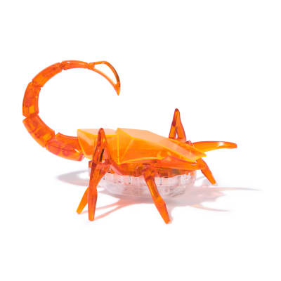 HEX BOTS Robotic Scorpion, Autonomous Mechanic Scorpion Toys for Kids, Adjustable Robotic Scorpion Figure, Robot Toys for Boys & Girls Ages 4 & Up, Orange