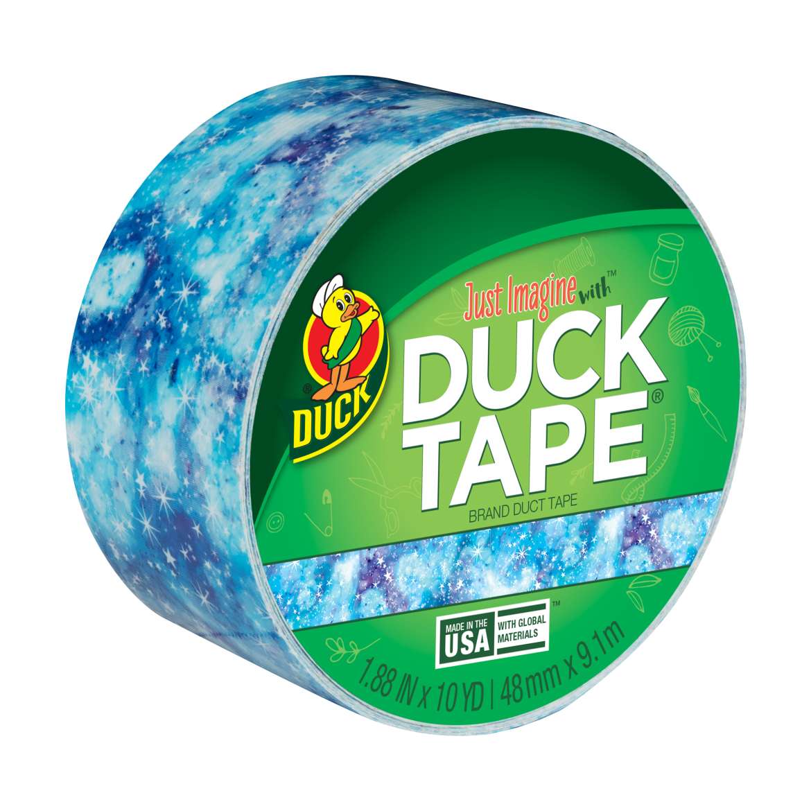 Printed Duck Tape® Brand Duct Tape - Starry Galaxy 1.88 in. x 10 yd.