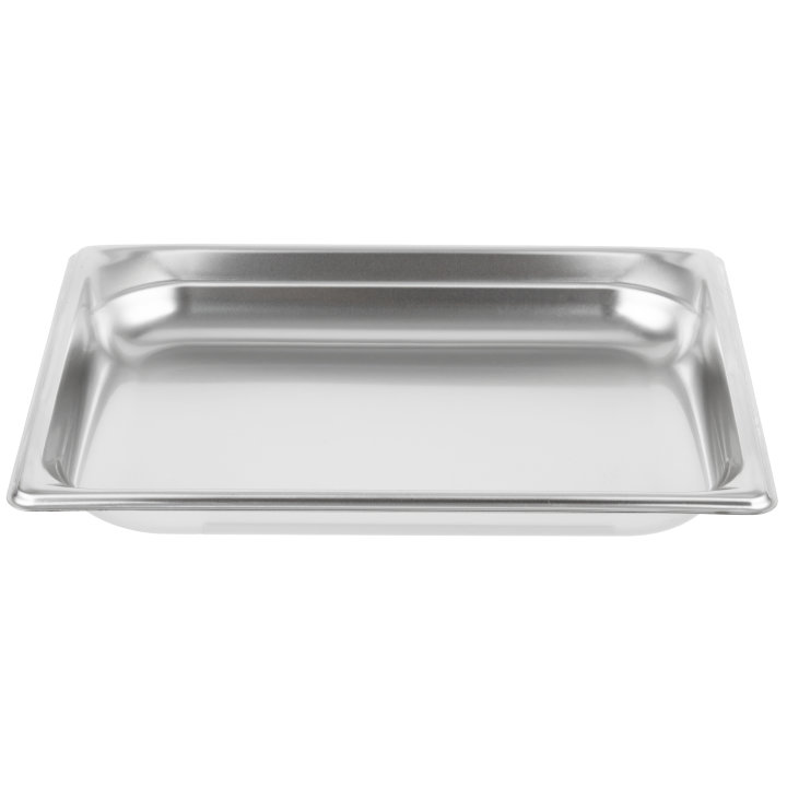 Half-size 1 ½-inch-deep Super Pan 3® stainless steel steam table pan