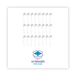 Boardwalk, Trigger Sprayer 300ES, 9.5" Tube, Fits 32 Oz Bottles, White