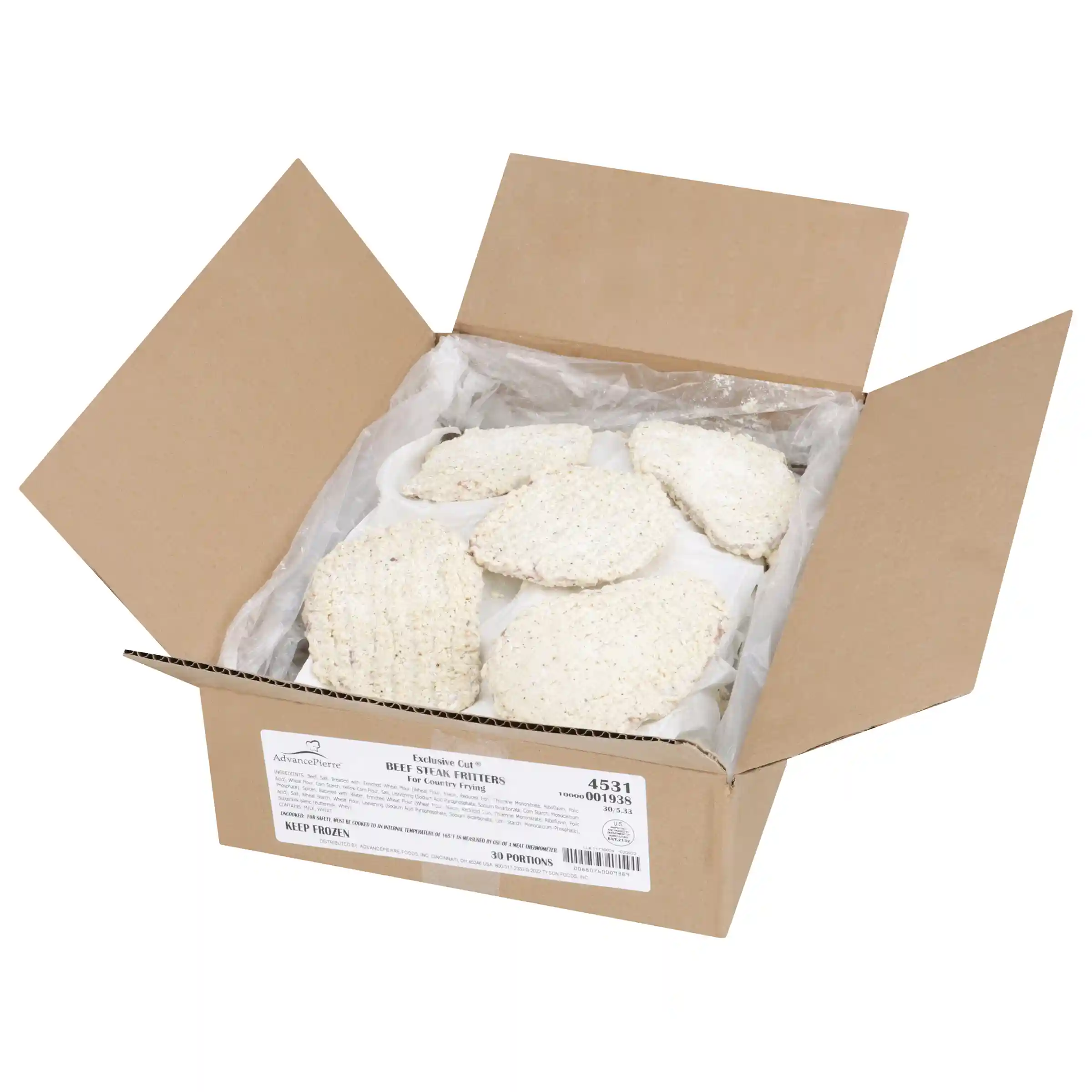 AdvancePierre™ Gold Label Exclusive Cut® The NATURAL Country Fried Beef Steak Fritters, 5.33 oz_image_4