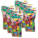 Charles Leonard Foam Shapes, Assorted Colors, 720 Per Pack, 6 Packs CHL70572-6