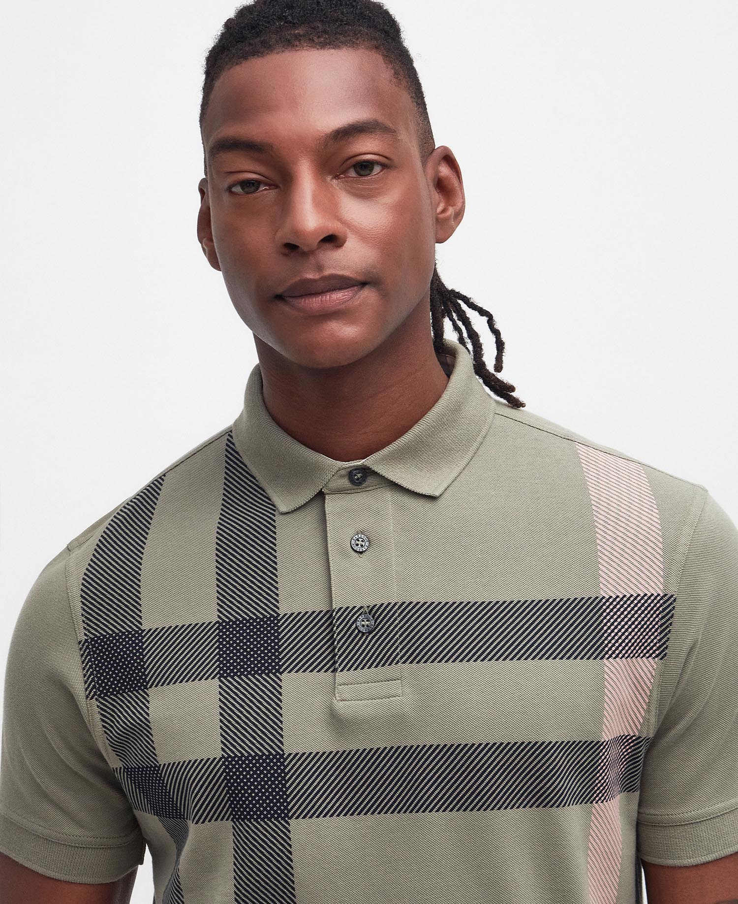 Blaine Tartan Short-Sleeved Polo Shirt image number 3
