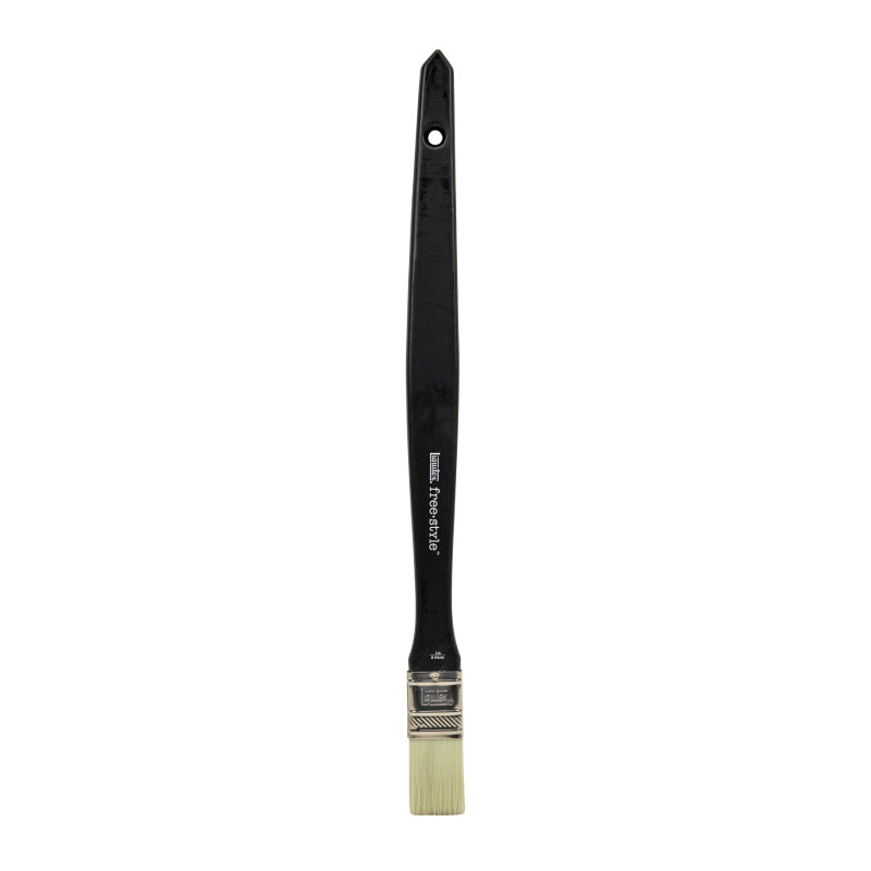 Free-Style Large Scale Broad Flat/Varnish Long Handle Brush, 1"