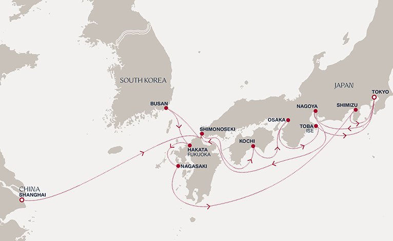 Itinerary map