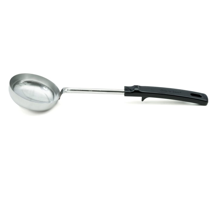 5-ounce solid round Spoodle® utensil with black Grip ‘n Serv® handle