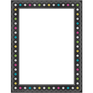 Chalkboard Brights Computer Paper, 50 Sheets