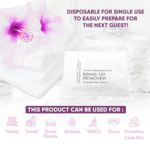 DHSG09MURESTA, Diversified Hospitality,  Fresh Aloe Make-Up Remover Wipe Sachet Wrapped,  500/Case