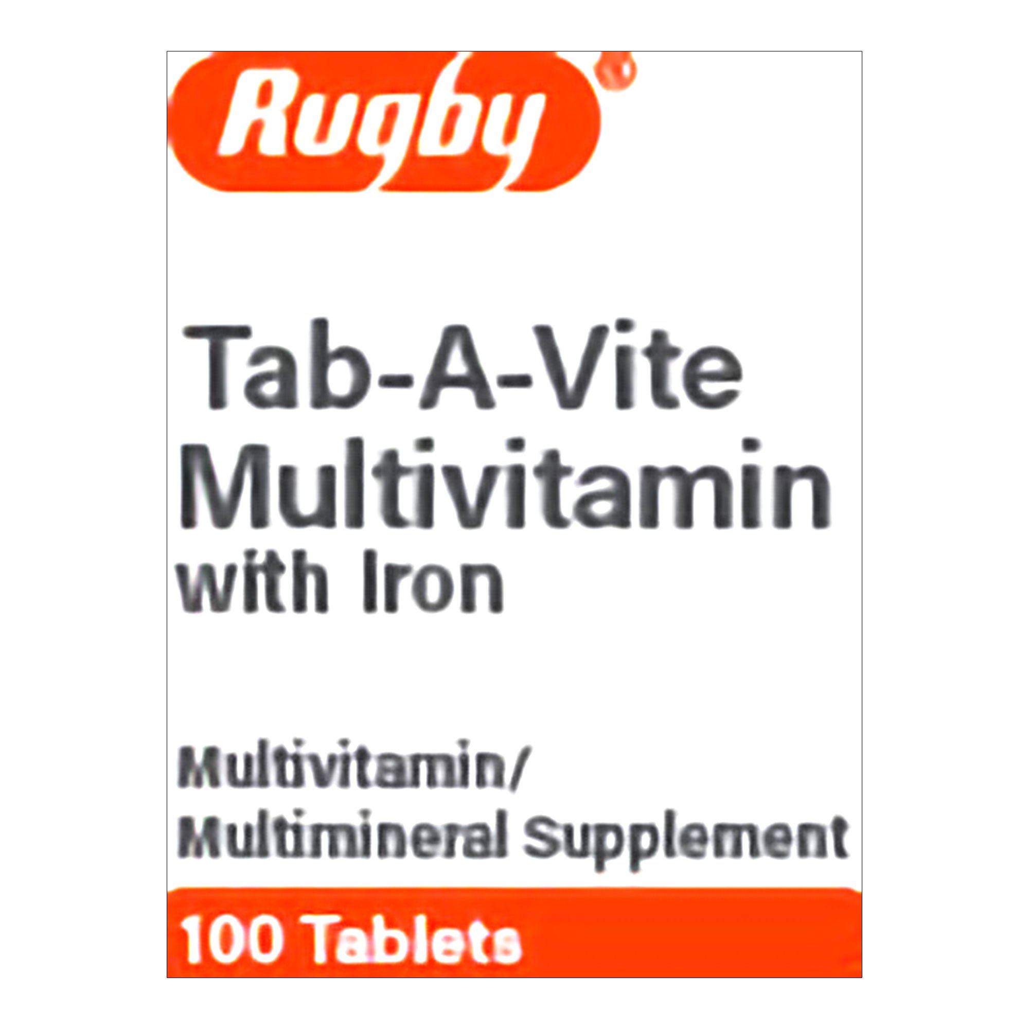 Major Pharmaceuticals TAB-A-VITE+IRON, TAB 15MG-0.4MG (100/BT)