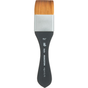 Aqua Elite Mottler Brush, Synthetic Bristles, Short Handle Watercolor Paintbrush, Matte Black, Size 1/2 inch, 1 Count
