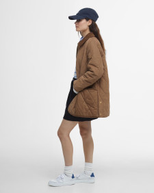 Cornelia Quilted Jacket Beige/Sky Dress Tartan