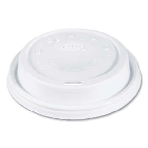 Dart, Cappuccino Dome Sipper Lids, Fits 12 Oz To 24 Oz Cups, White
