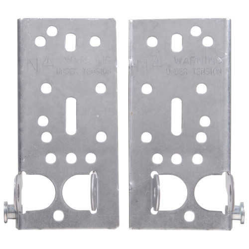 Hardware Essentials Galvanized Bottom Lift & Roller Brackets (L&R) 6in.