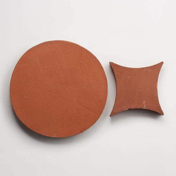 belgian reproduction | flemish red | terracotta | circle + losange (bundle) 