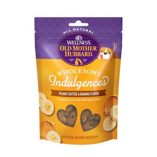 Old Mother Hubbard Wholesome Indulgences Peanut Butter & Banana Flavor Front packaging