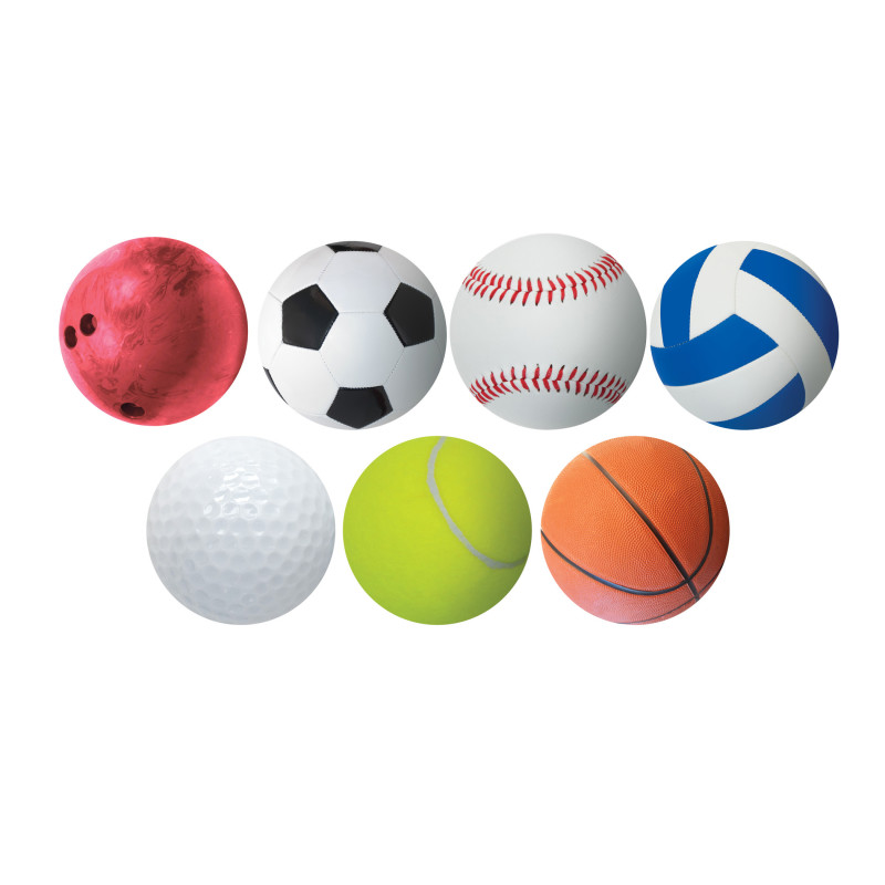 Sports Ball Accents, 6", Pack of 30