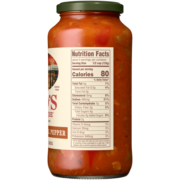 Mushroom & Bell Pepper Sauce, 24 oz - Right Image