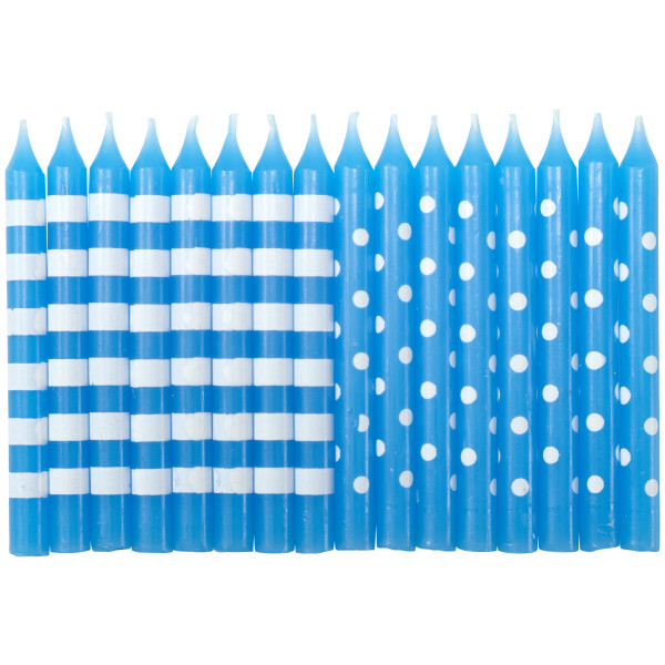 Blue Stripes & Dots Specialty Candles
