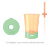 Zak Hydration 16 ounce Mighty Mug Tumbler with Straw, Apricot slideshow image 6 Zak Hydration 16 ounce Mighty Mug Tumbler with Straw, Apricot slideshow image 6