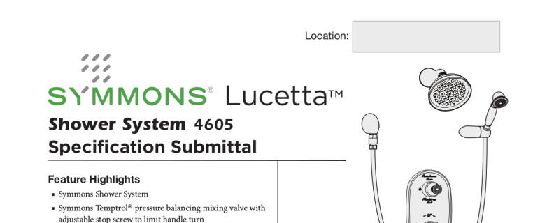 Shower System - Symmons