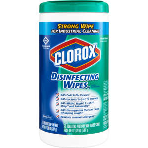 Clorox, CloroxPro, Disinfecting Wipes, 7 x 8, Fresh Scent, 75 Wipes/Container