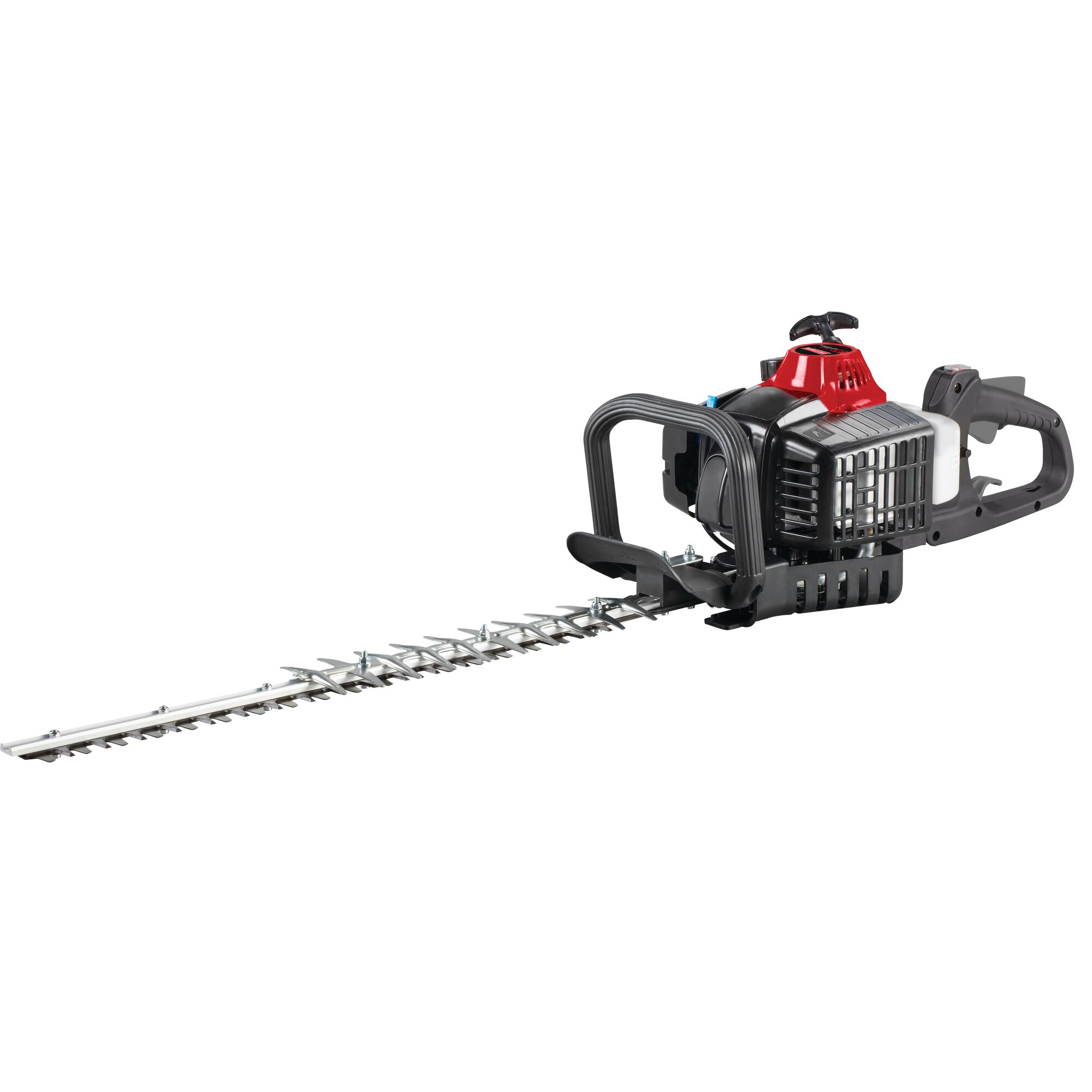 Right profile of 22 inch 2 cycle gas hedge trimmer.