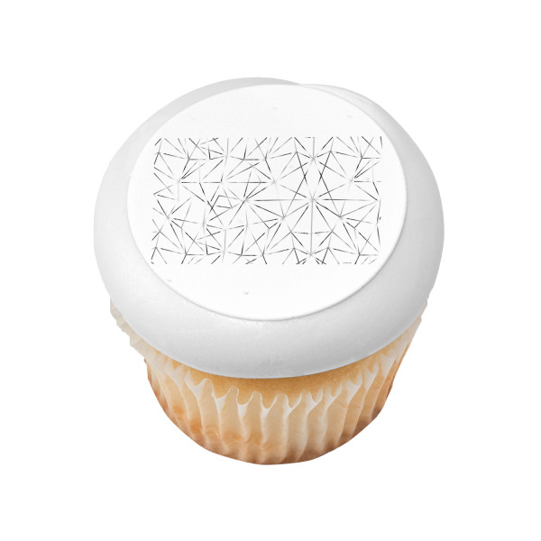 Silver Cracked Glass PhotoCake® Edible Image®